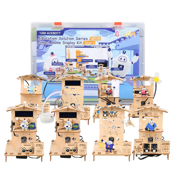 ACEBOTT 8-in-1 ESP32 Smart Home STEM Kit – Arduino-Compatible Educational Robotics Set for Ages 13+.