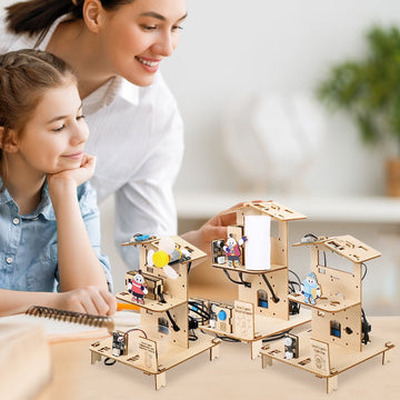 ACEBOTT 3-in-1 Smart Home STEM Education Kit (ESP32-Based, Arduino-Compatible).