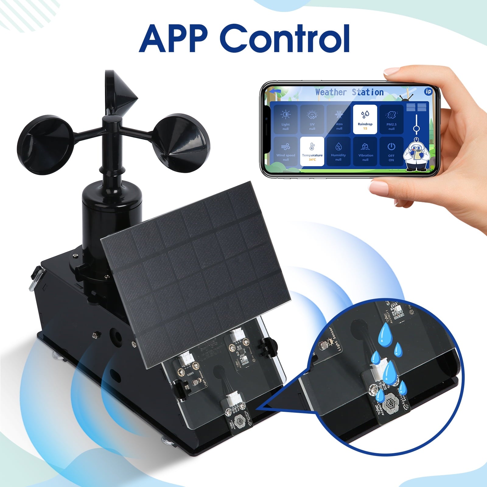 ACEBOTT IoT Weather Station Starter Kit – ESP32-Based Environmental Monitoring System.