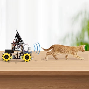 ACEBOTT 4WD Smart Robot Car Kit with ESP32 | Solar-Powered, Arduino-Compatible STEM Platform.