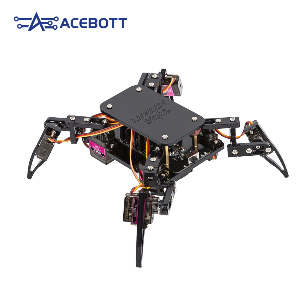 ACEBOTT QD020 ESP8266 Quadruped Robot Kit with Arduino & App Control – STEM Learning for Ages 8+.