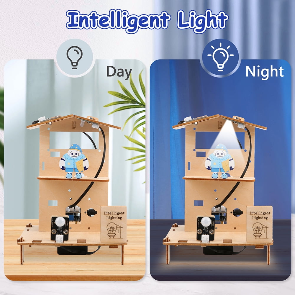 ACEBOTT 3-in-1 Smart Home STEM Education Kit (ESP32-Based, Arduino-Compatible).