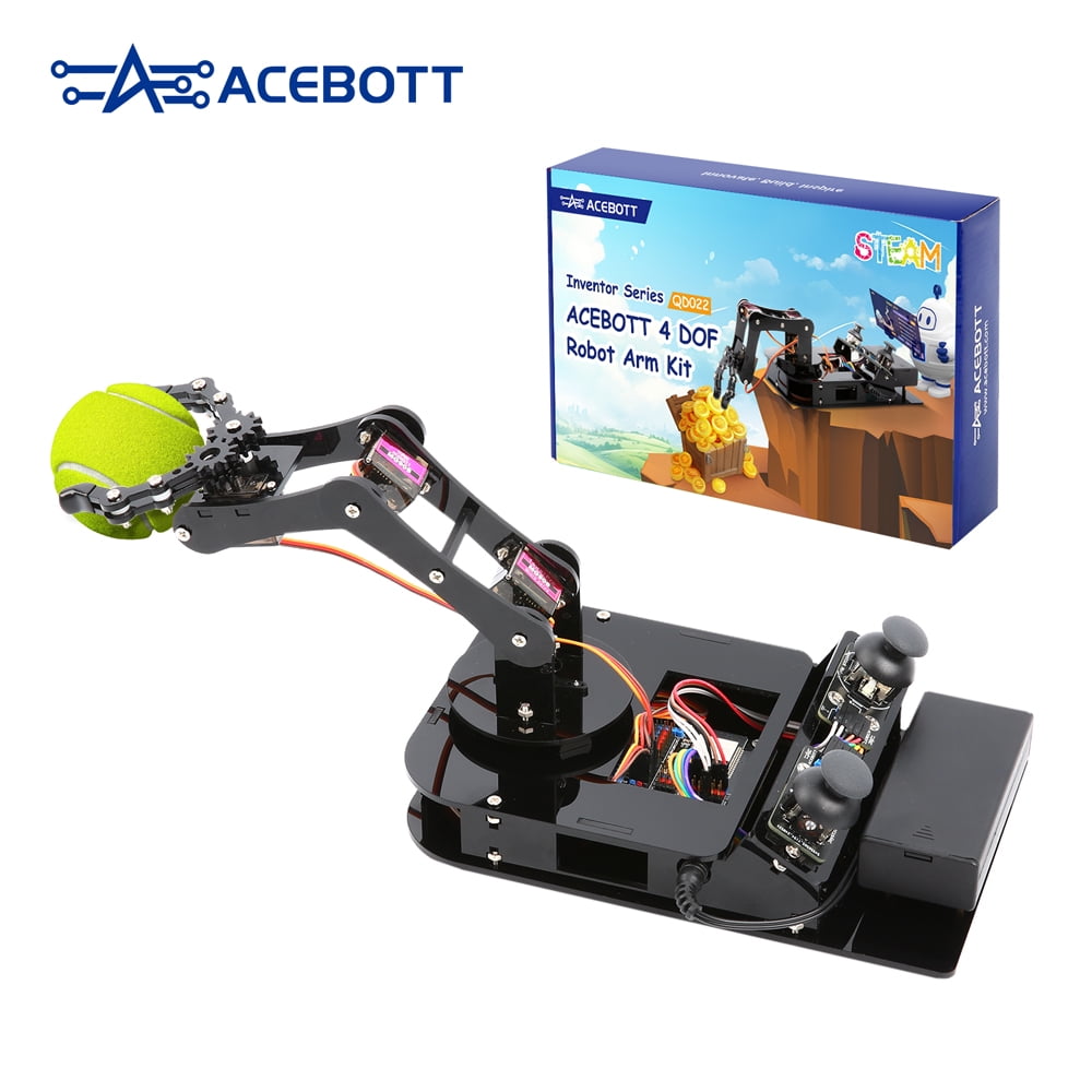 ACEBOTT 4-DOF Programmable Robotic Arm Kit (ESP32, Arduino-Compatible.