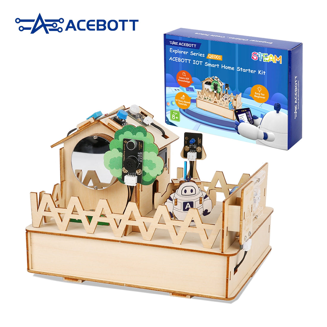 ACEBOTT ESP32 Smart Home IoT Starter Kit – Arduino-Compatible Educational Platform.