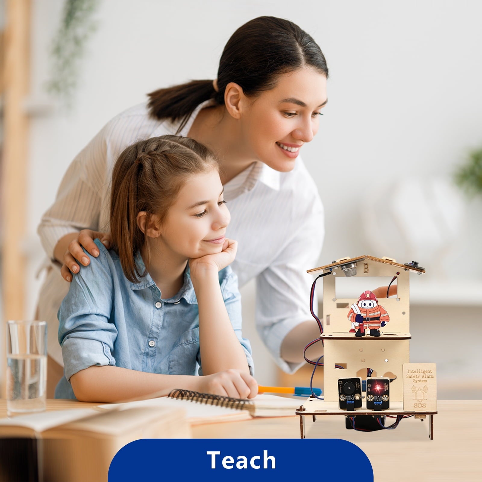 ACEBOTT 5-in-1 ESP32 Smart Home & Robotics STEM Kit – Arduino-Compatible IoT Starter Kit for Education & Engineering Projects.