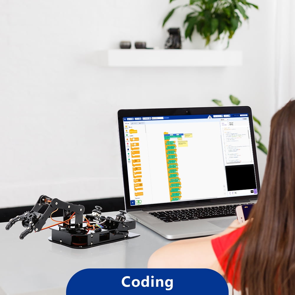 ACEBOTT 4-DOF Programmable Robotic Arm Kit (ESP32, Arduino-Compatible.