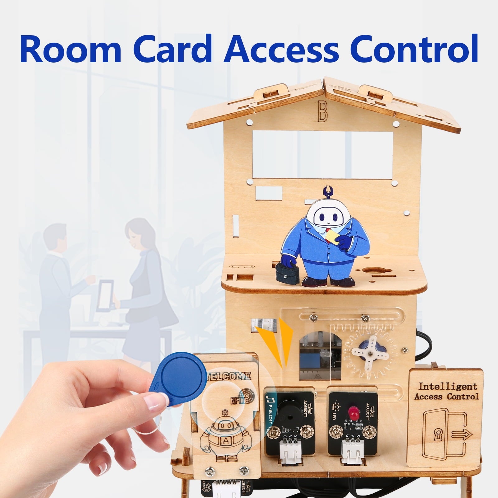 ACEBOTT 5-in-1 ESP32 Smart Home & Robotics STEM Kit – Arduino-Compatible IoT Starter Kit for Education & Engineering Projects.
