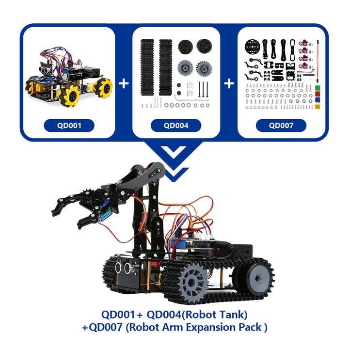 ACEBOTT ESP32 Programmable Robotics Kit – Autonomous Vehicle, Solar Tracker, and Robotic Arm for STEM Learning.